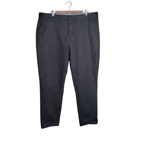 Perk‎ Pants Mens 42x32 Gray Stretch Chino - Picture 1 of 8